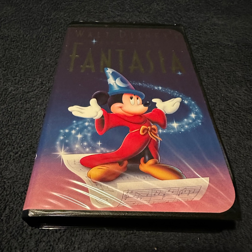Disney Fantasia VHS with Mickey Mouse in Red and Blue